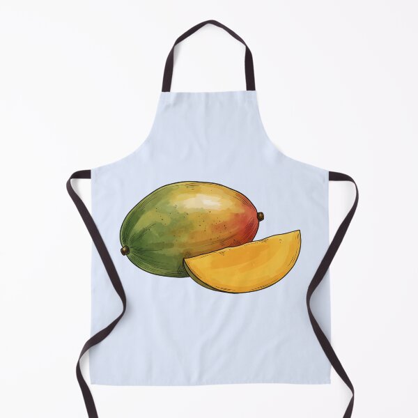 Item preview, mango Watercolor hand drawn illustration tropical fruits lovers designed and sold by LittleArij.
