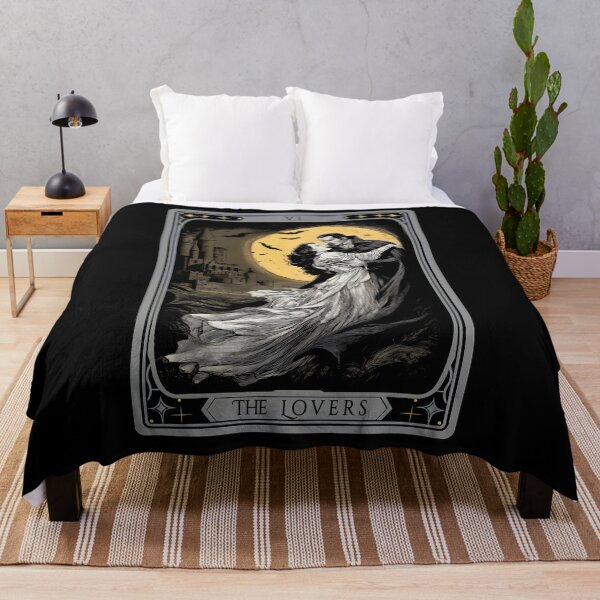 Item preview, The Lovers Tarot Card – Gothic Vampire Dracula and Bride designed and sold by PetsArt.