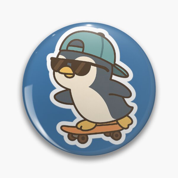 Artikelvorschau, Pinguin-Skateboarder Kawaii entworfen und verkauft von SnugglePod Studio.