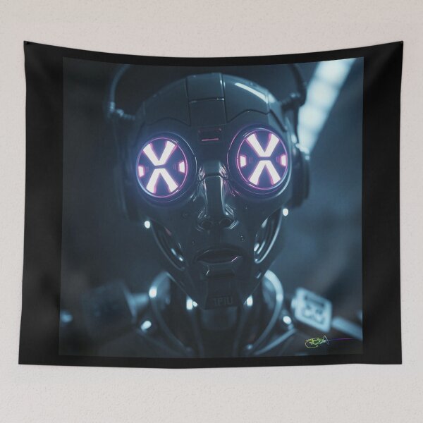 Item preview, XRPL Cyber Eye Guardian – Futuristic XRP Freedom AI Revolution Art designed and sold by Benito Del Ray.