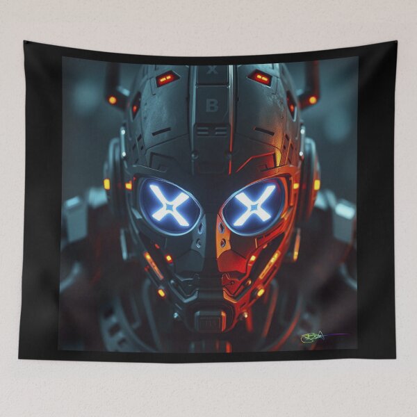 Item preview, XRP AI Awakening – Cyberpunk Financial Revolution Digital Freedom Symbol designed and sold by Benito Del Ray.