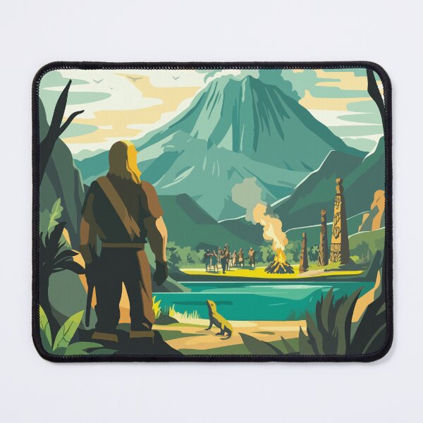 Item preview, Robinson Crusoe - Inspired Illustration / Retro Board Game Poster / Wall Art Print / Fantasy, Board Game, RPG, DnD / Home Decor Gift Idea designed and sold by RoleplayRealm.