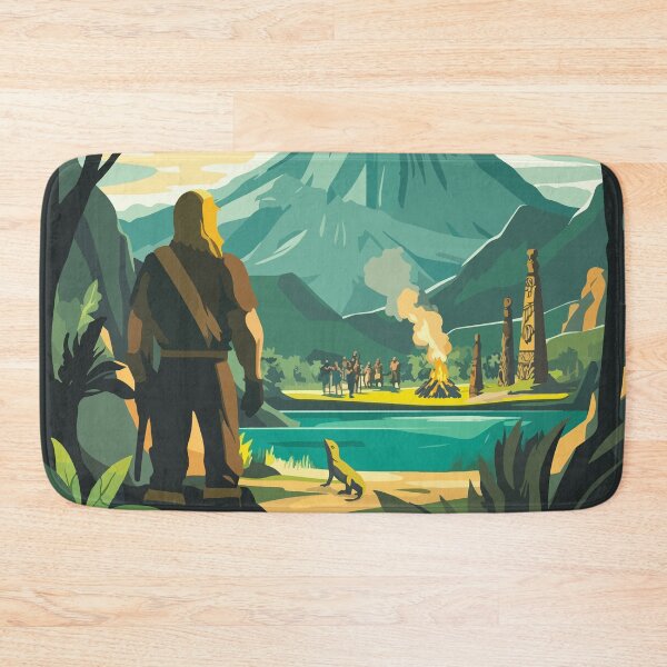 Item preview, Robinson Crusoe - Inspired Illustration / Retro Board Game Poster / Wall Art Print / Fantasy, Board Game, RPG, DnD / Home Decor Gift Idea  designed and sold by RoleplayRealm.