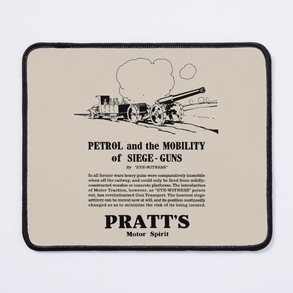 Item preview, WW1 British Ordnance BL 60-pounder Pratt’s Motor Spirit Art designed and sold by MilitaryMart.