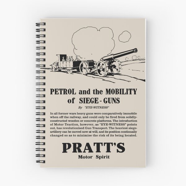 Item preview, WW1 British Ordnance BL 60-pounder Pratt’s Motor Spirit Art designed and sold by MilitaryMart.