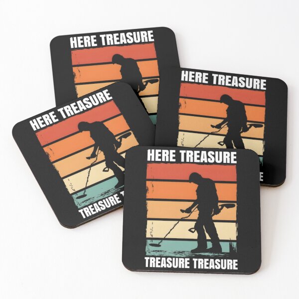 Item preview, Here Treasure Treasure Treasure, Retro Metal Detecting, Treasure Spotter, Locating System, Metal Detectorist, Indicator designed and sold by DoodleUrban.