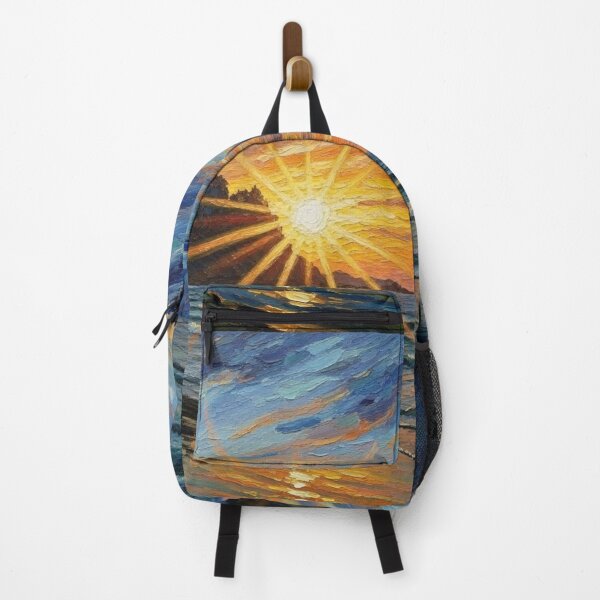 Item preview, Fort Worden Sunset Painting – Pacific Northwest Ocean Wall Art | Colorful Seascape  designed and sold by Alaska Magick.
