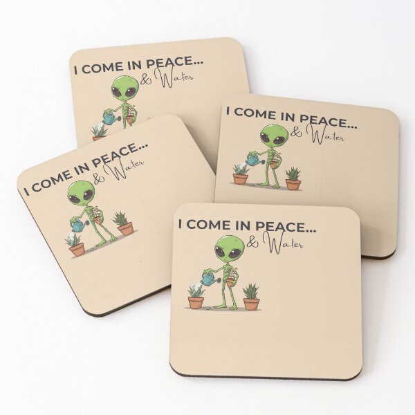 Item preview, Alien Watering Plants – Peace & Water designed and sold by TigerGrey.