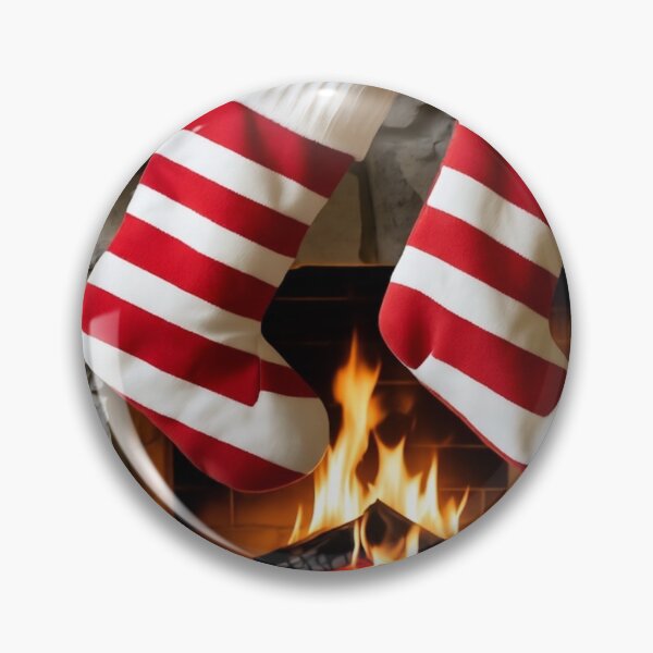 Item preview, Cozy Christmas Fireplace with Stockings and Toys designed and sold by YAM716.