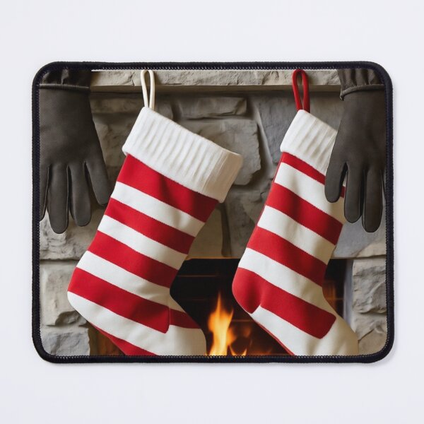 Item preview, Cozy Christmas Fireplace with Stockings and Toys designed and sold by YAM716.