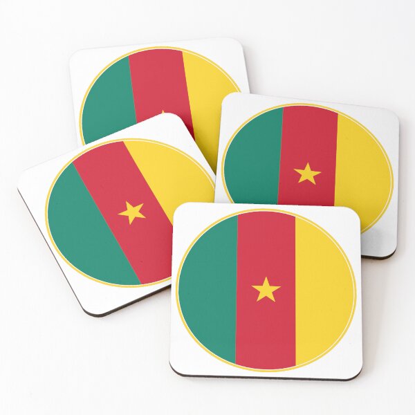 Item preview, Cameroon Flag of Unity (Star of Unity) Round Design designed and sold by NTGUILTY.