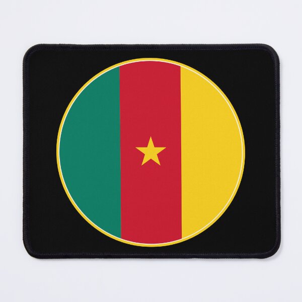 Item preview, Cameroon Flag of Unity (Star of Unity) Round Design designed and sold by NTGUILTY.