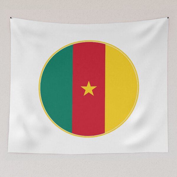 Item preview, Cameroon Flag of Unity (Star of Unity) Round Design designed and sold by NTGUILTY.