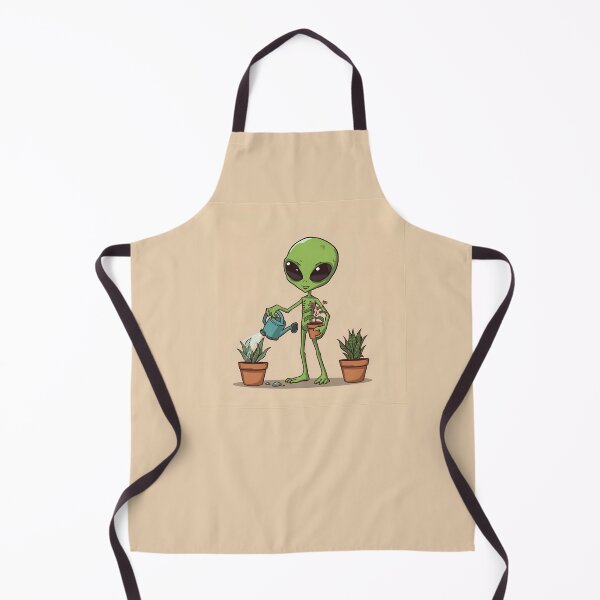 Item preview, Alien Watering Plants Cartoon Illustration designed and sold by TigerGrey.