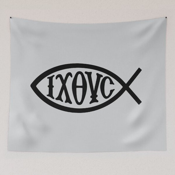 Item preview, Ichthys Christian Symbol Black designed and sold by sifis.