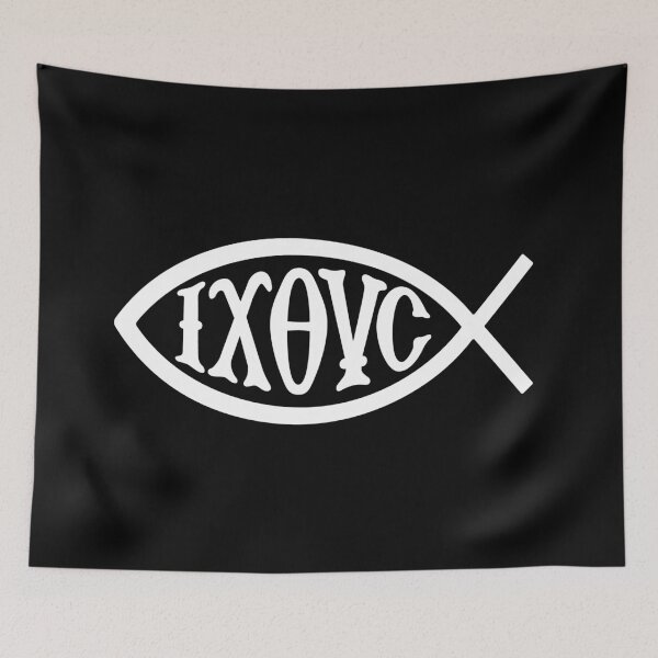 Item preview, Ichthys Christian Symbol White designed and sold by sifis.