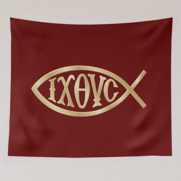 Item preview, Ichthys Christian Symbol Gold designed and sold by sifis.