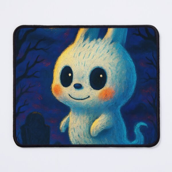 Item preview, Cute Labubu inspired Ghost – Adorable Spooky Monster Design designed and sold by EmeraldeaArt.