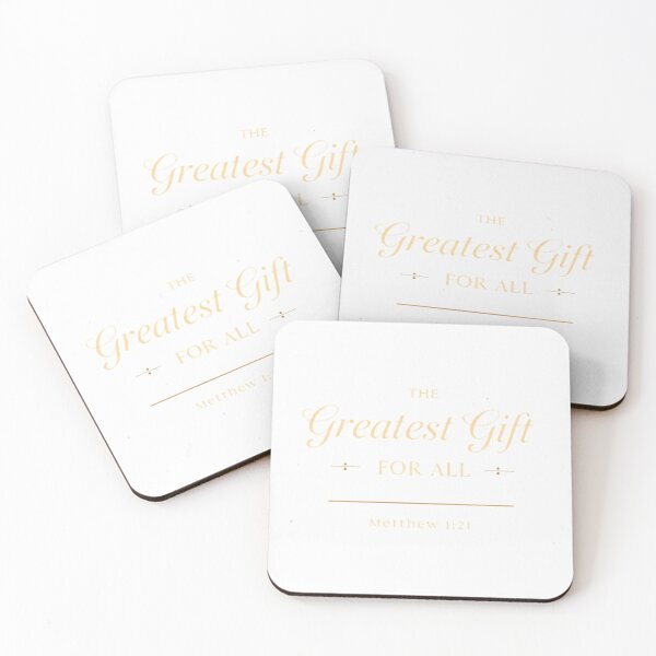 Item preview, The Greatest Gift for All Matthew 1:21 T‑Shirt | Christian Christmas Scripture Tee | Jesus Saves Holiday Shirt  designed and sold by GAIDREDA.