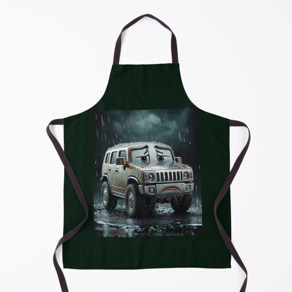Item preview, Sad Hummer SUV Cartoon Print – Felia Art from Cyber Lemon Collection designed and sold by Felia001.