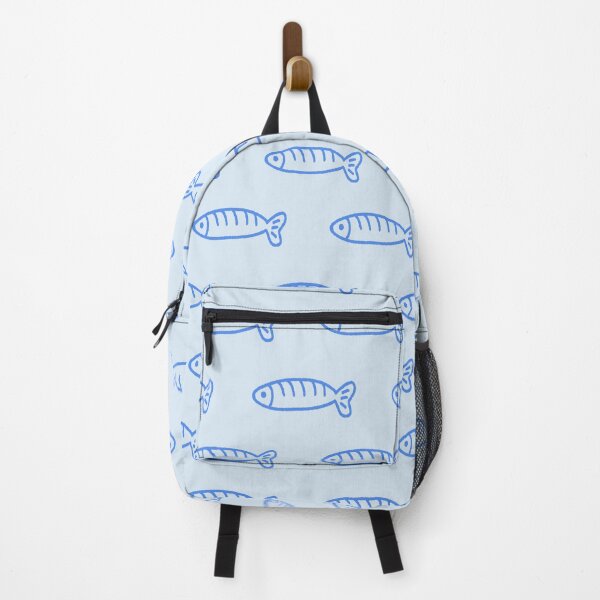 Item preview, Blue Sardines Fish Art Print Coastal Kitchen Decor designed and sold by mimiandjasstudio.