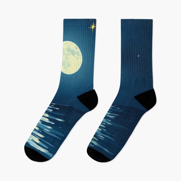 Item preview, Moonlit Reflections | Dreamy Night Sky Digital Art designed and sold by Painterrella.