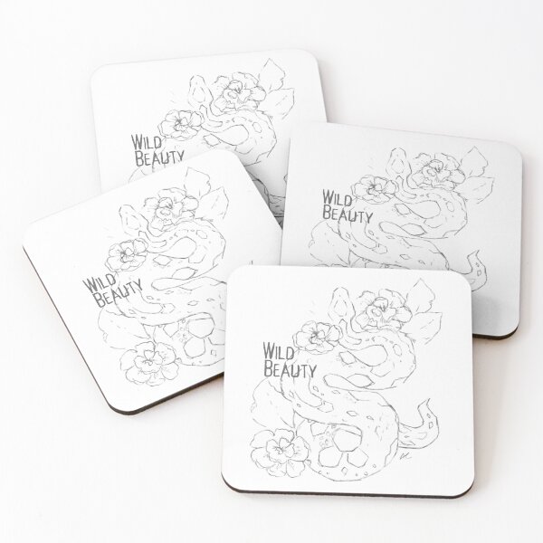 Item preview, "Wild Beauty" Snake & Floral Design – Nature-Inspired Line Art designed and sold by Outpost77CoRB.