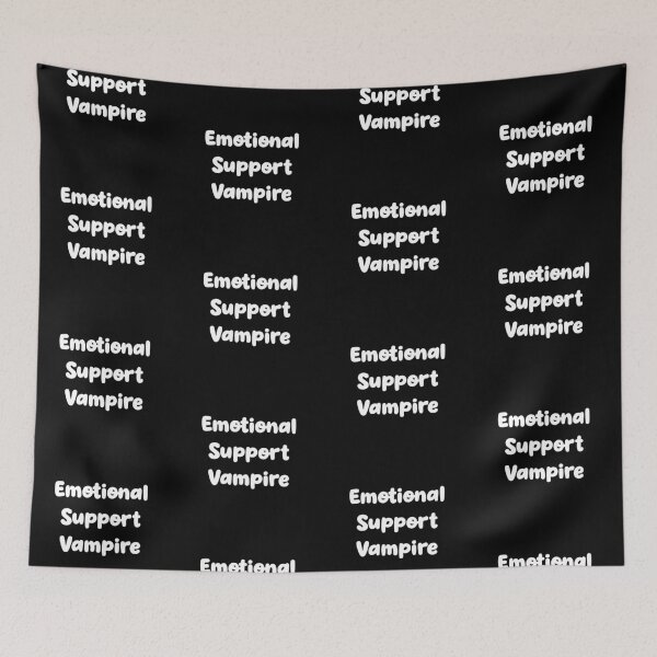 Item preview, “Emotional support vampire” funny quote  designed and sold by CraftsOfChaos.