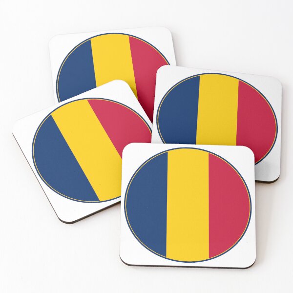 Item preview, Chad National Flag Round Design - Blue Yellow Red Tricolor designed and sold by NTGUILTY.