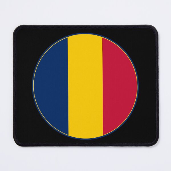 Item preview, Chad National Flag Round Design - Blue Yellow Red Tricolor designed and sold by NTGUILTY.