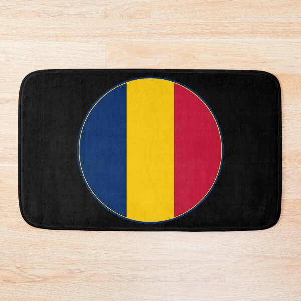 Item preview, Chad National Flag Round Design - Blue Yellow Red Tricolor designed and sold by NTGUILTY.