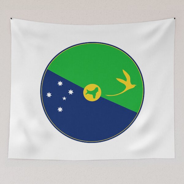Item preview, Christmas Island Flag Round Graphic - Golden Bosun Bird & Southern Cross designed and sold by NTGUILTY.
