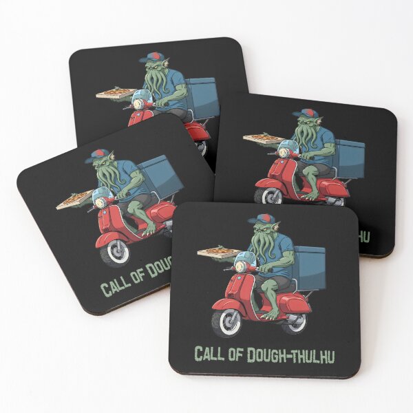 Item preview, Call of Dough-Thulhu – Cosmic Pizza Delivery guy designed and sold by SidTastic .