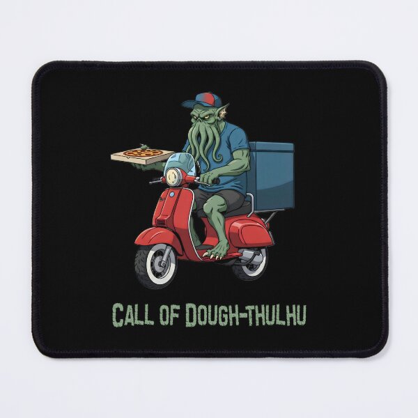 Item preview, Call of Dough-Thulhu – Cosmic Pizza Delivery guy designed and sold by SidTastic .