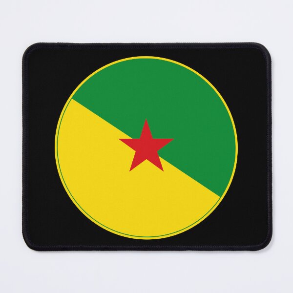 Item preview, French Guiana Regional Flag Round Design designed and sold by NTGUILTY.