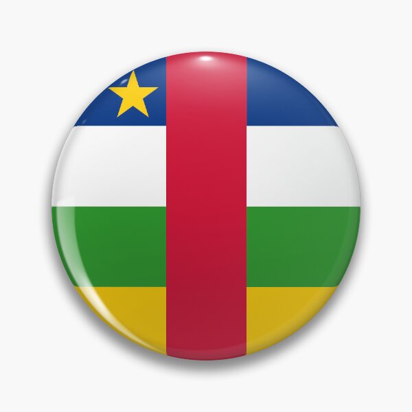 Item preview, Central African Republic Flag Round Design designed and sold by NTGUILTY.