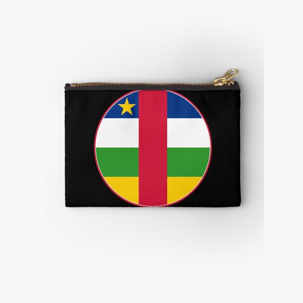 Item preview, Central African Republic Flag Round Design designed and sold by NTGUILTY.