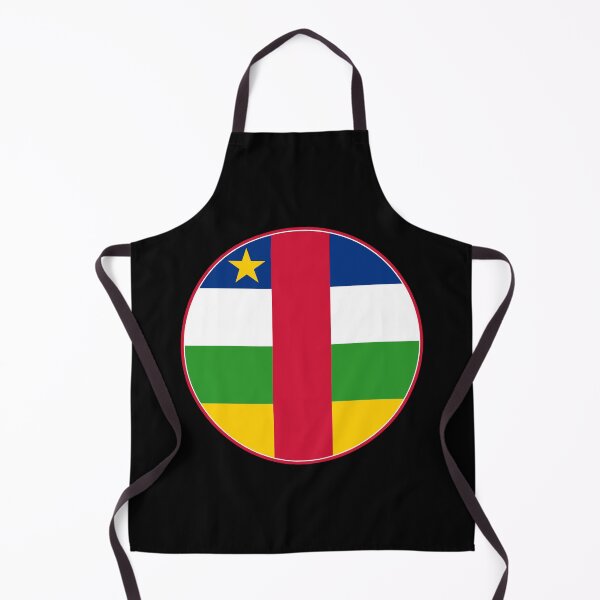 Item preview, Central African Republic Flag Round Design designed and sold by NTGUILTY.