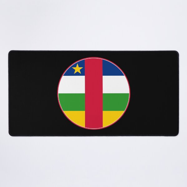 Item preview, Central African Republic Flag Round Design designed and sold by NTGUILTY.