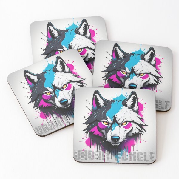 Item preview, Neon Wolf — Midnight Graffiti Spirit designed and sold by JaaGo PopLab.