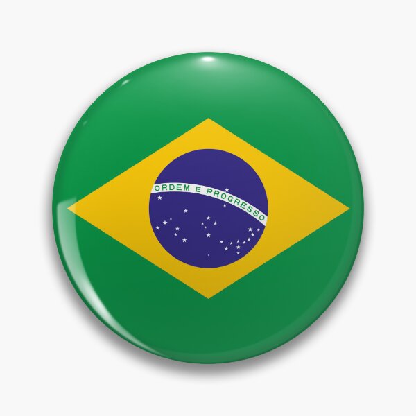 Item preview, Brazil National Flag Round Emblem designed and sold by NTGUILTY.