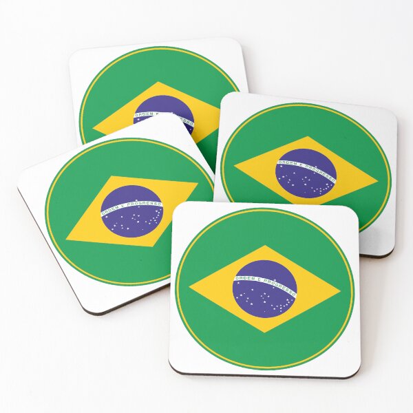 Item preview, Brazil National Flag Round Emblem designed and sold by NTGUILTY.