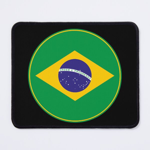 Item preview, Brazil National Flag Round Emblem designed and sold by NTGUILTY.