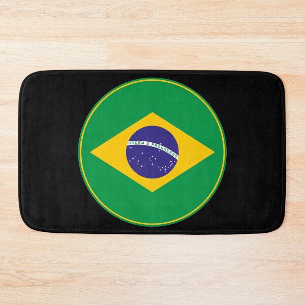 Item preview, Brazil National Flag Round Emblem designed and sold by NTGUILTY.