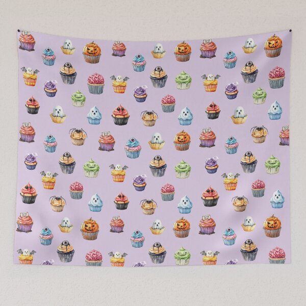Item preview, Spooky Sweet Cupcakes Pattern designed and sold by TherezaDesign.