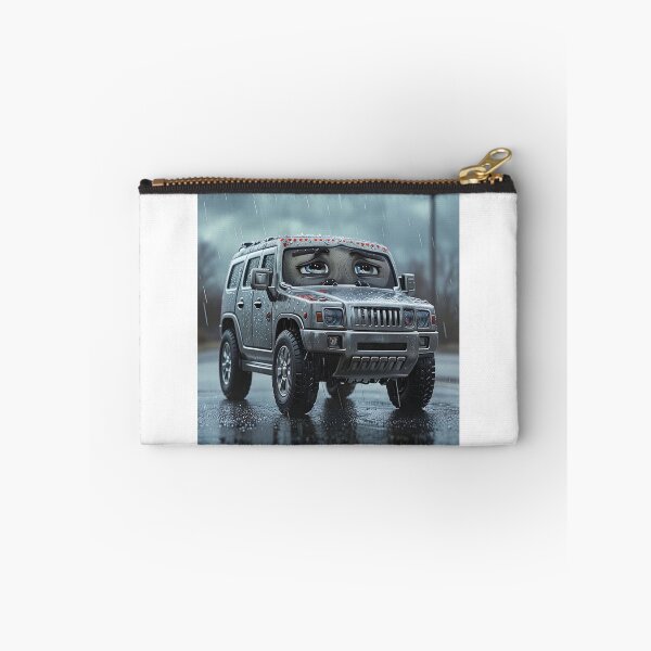 Item preview, Sad Hummer SUV Cartoon Print – Felia Art from Cyber Lemon Collection designed and sold by Felia001.