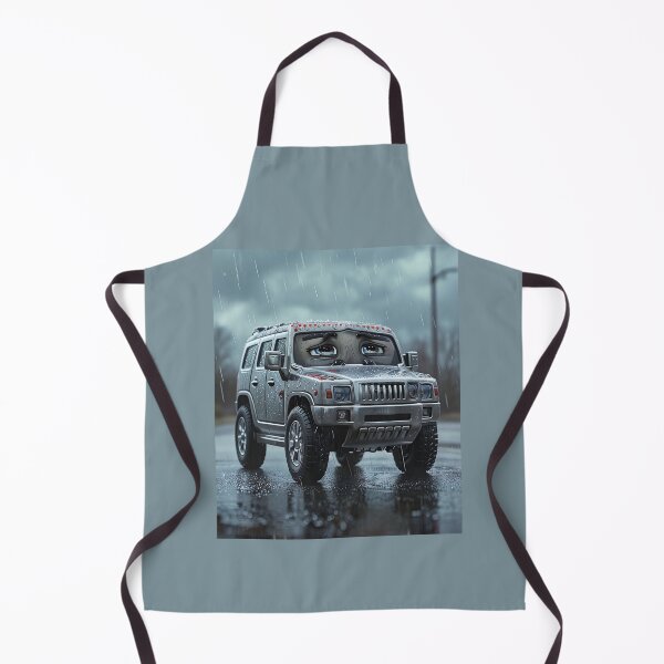 Item preview, Sad Hummer SUV Cartoon Print – Felia Art from Cyber Lemon Collection designed and sold by Felia001.