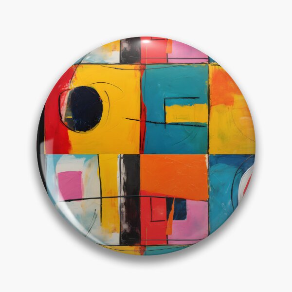 Item preview, Bold Geometry in Motion - Vibrant Circles, Rectangles, and Lines Creating Dynamic Visual Rhythm designed and sold by OlfactoART Studio.