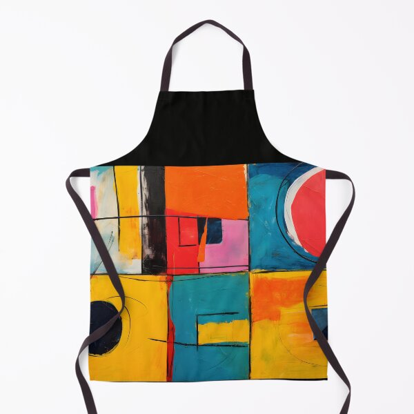 Item preview, Bold Geometry in Motion - Vibrant Circles, Rectangles, and Lines Creating Dynamic Visual Rhythm designed and sold by OlfactoART Studio.