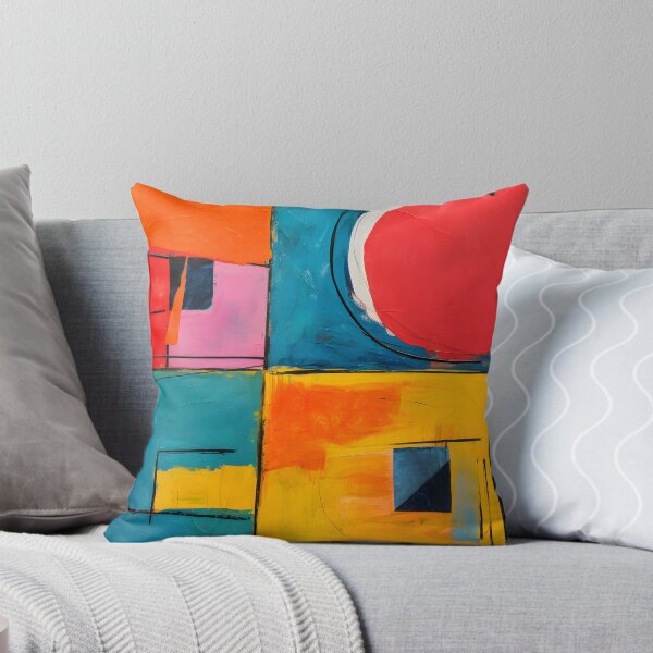 Item preview, Bold Geometry in Motion - Vibrant Circles, Rectangles, and Lines Creating Dynamic Visual Rhythm designed and sold by OlfactoART Studio.